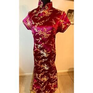 7Fairy Laoguda Cheongsam Red Long Wedding Dress